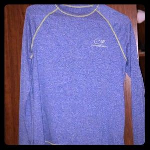 Blue vineyard vines polyester shirt